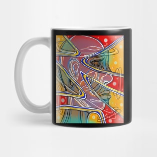 Abstract face design #5 Mug